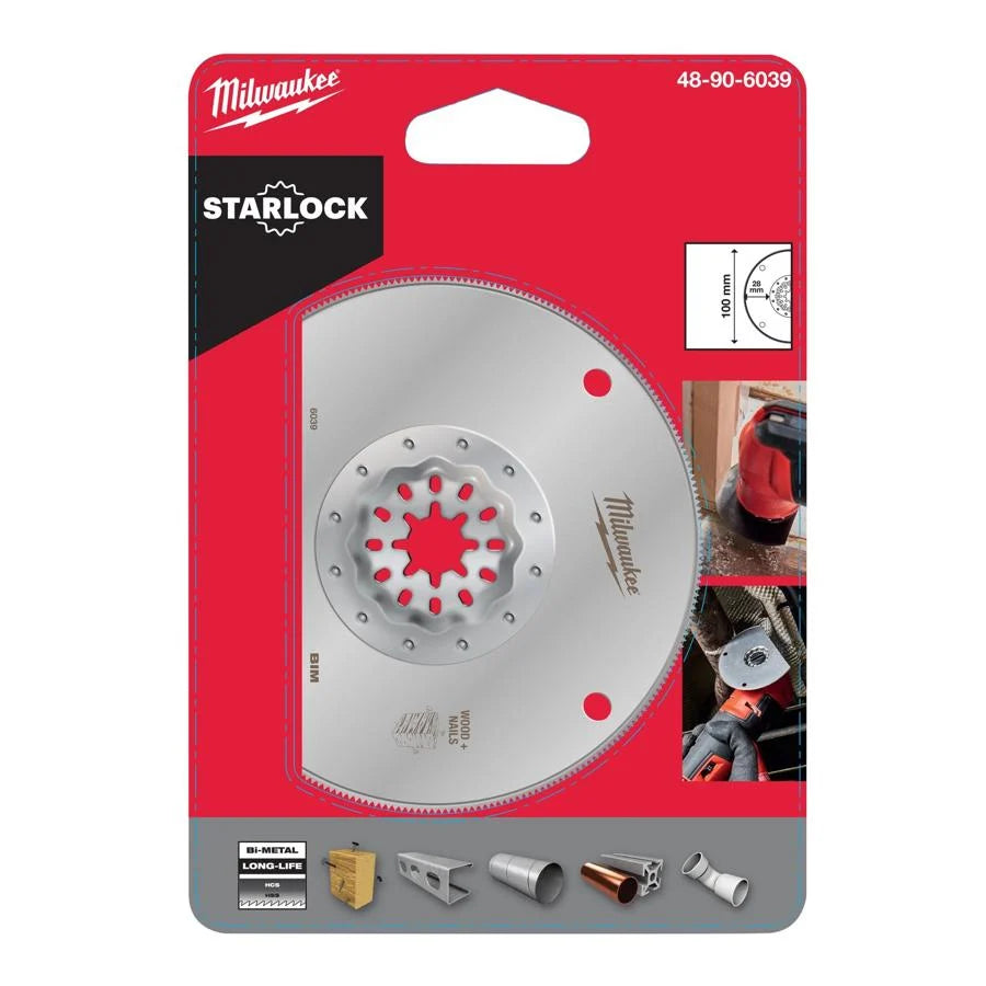 Milwaukee Multi Material Tool Blade - 100mm Packaging Milwaukee Multi Material Tool Blade - 100mm Packaging